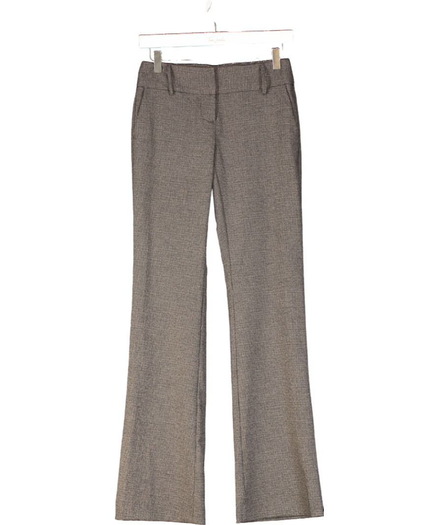 Bec & Bridge Brown Houndstooth Bootleg Pant UK 6