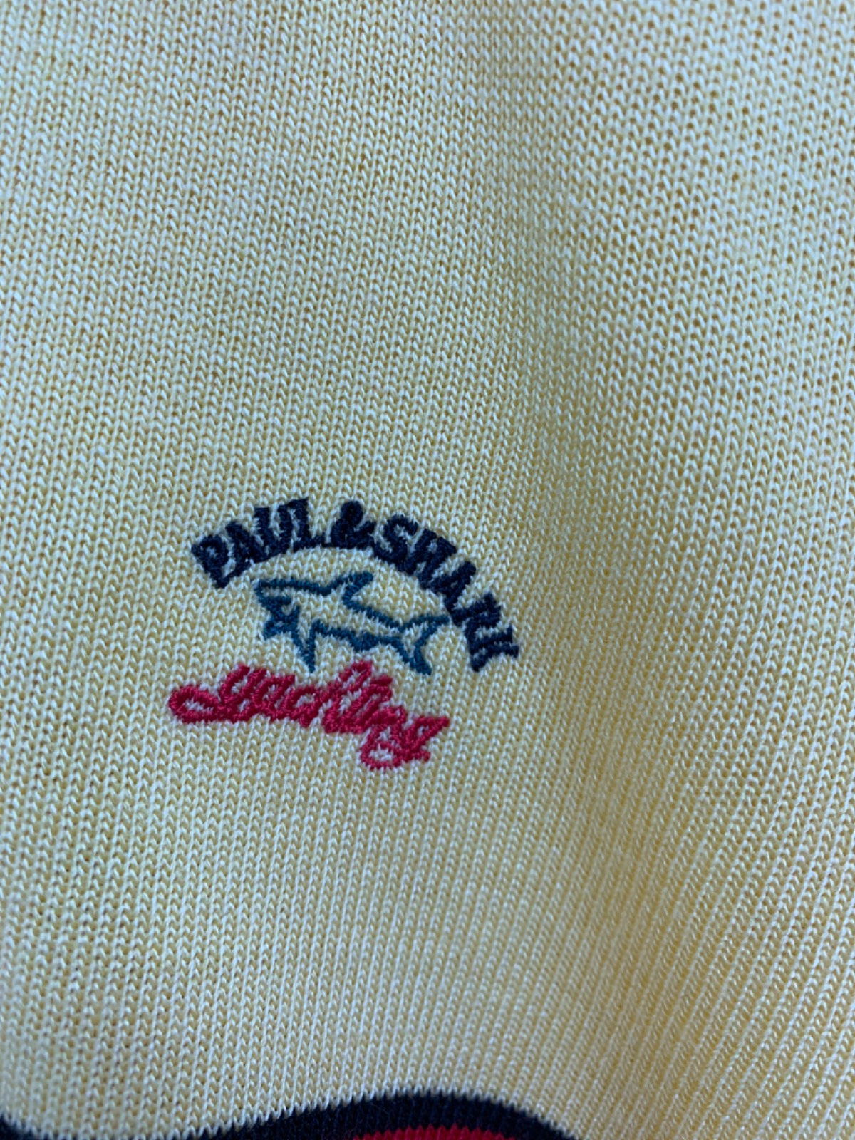 Paul & Shark Yellow Knitted Polo Shirt UK XL