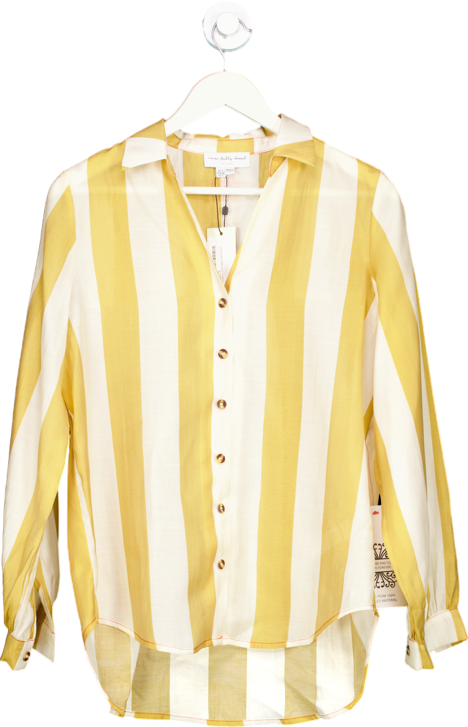 Never Fully Dressed Camel Stripe Miley Shirt UK 6