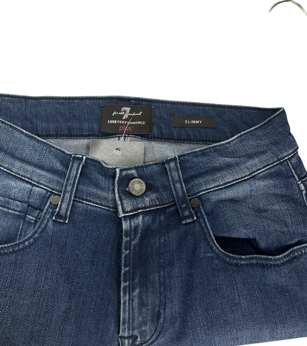 7 For All Mankind Dark Blue Slimmy Stretch Jeans W29