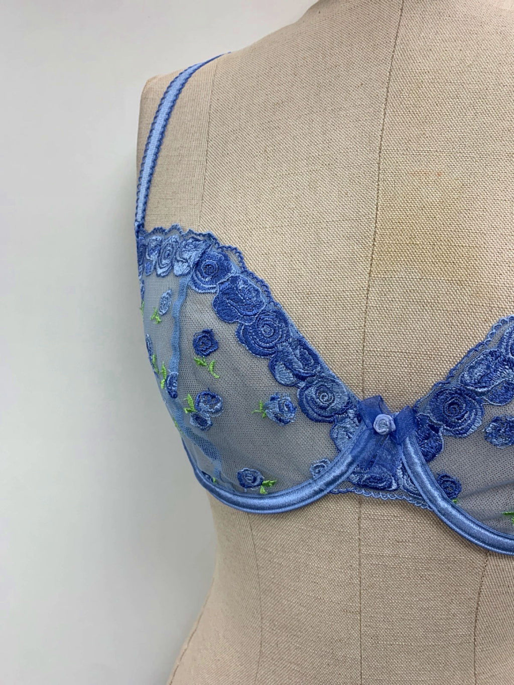 Lounge Blue Blush Balcony Bra 34E