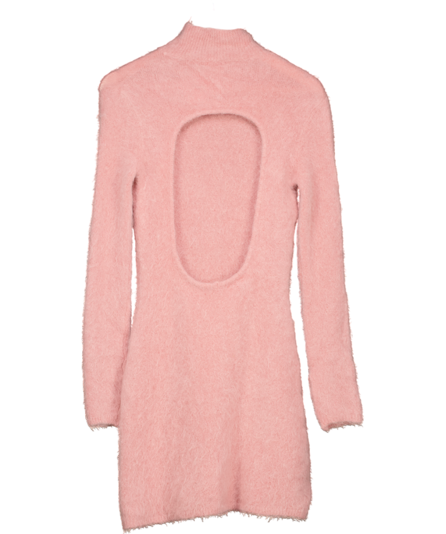 Vicolo Pink Mini Dress Alpaca Wool, Polyamide, Virgin Wool, Elastane UK XS/S