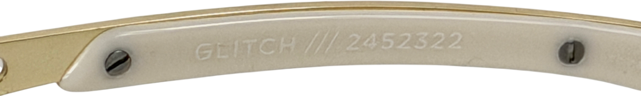 Le Specs Glitch Bright Gold Sunglasses in Case