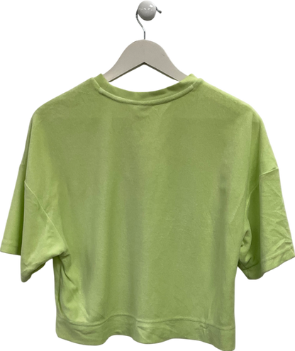 Puma Green Classics Towelling T-shirt In Lime UK S