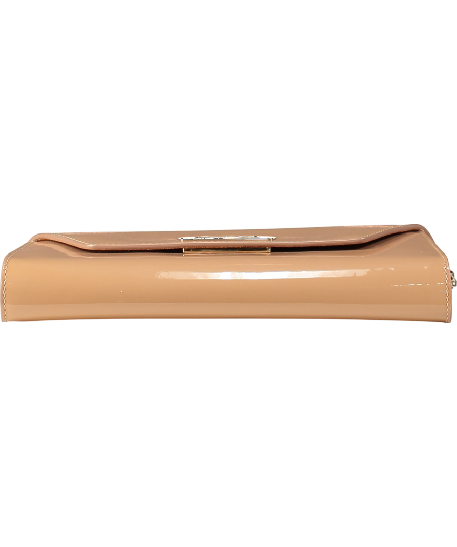 Christian Louboutin Nude Vero Dodat Patent Leather Clutch Bag
