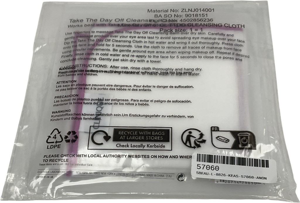 Clinique Take The Day Off Cleansing Cloth