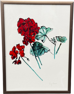 ARTFULLY WALLS Red Geraniums   Pinit  By Lucy Deaner