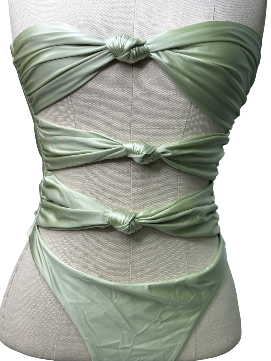 Aria Cove Mint Green Cut Out Onepiece Swimsuit UK S