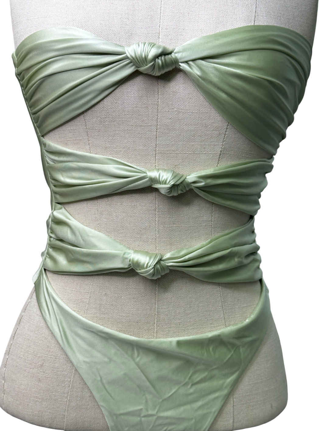Aria Cove Mint Green Cut Out Onepiece Swimsuit UK S