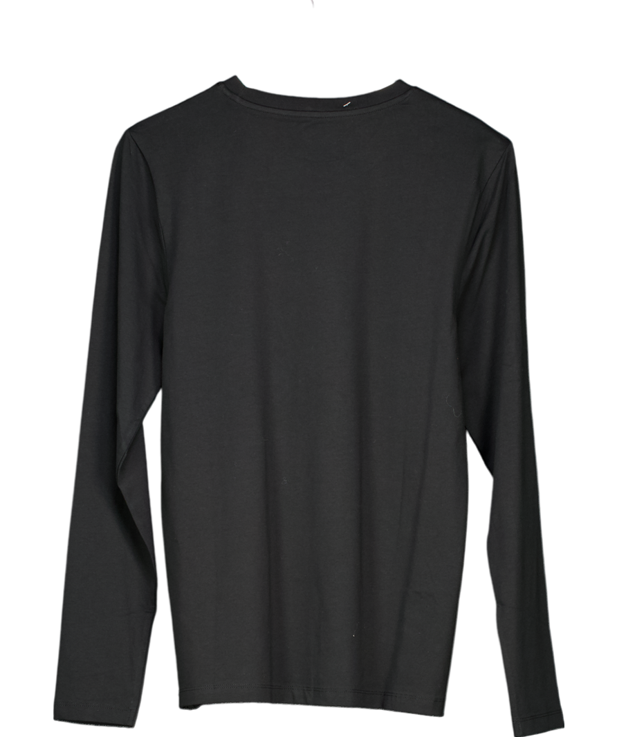 ASOS Black Crew Neck Long Sleeve Top UK L