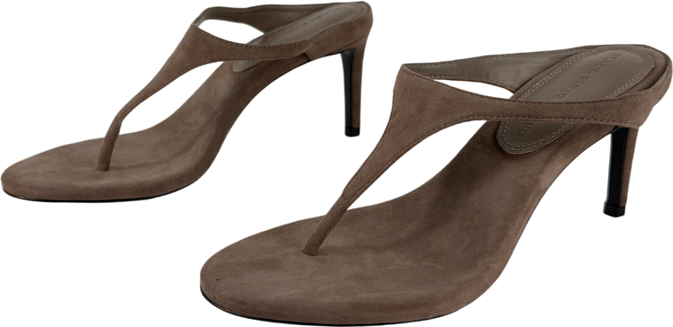 BLACK SUEDE STUDIO Brown Laurel 65 Mule UK 4.5 EU 37.5