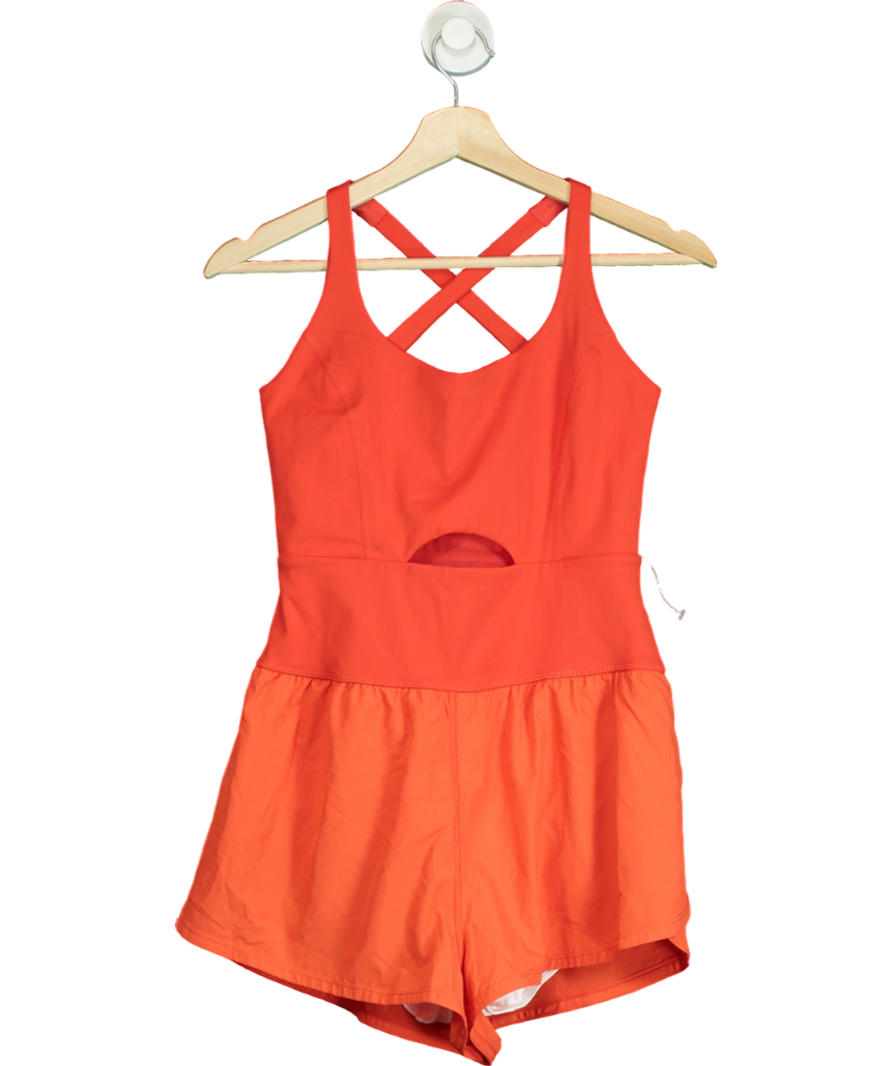 Free People Orange Righteous Runsie UK S