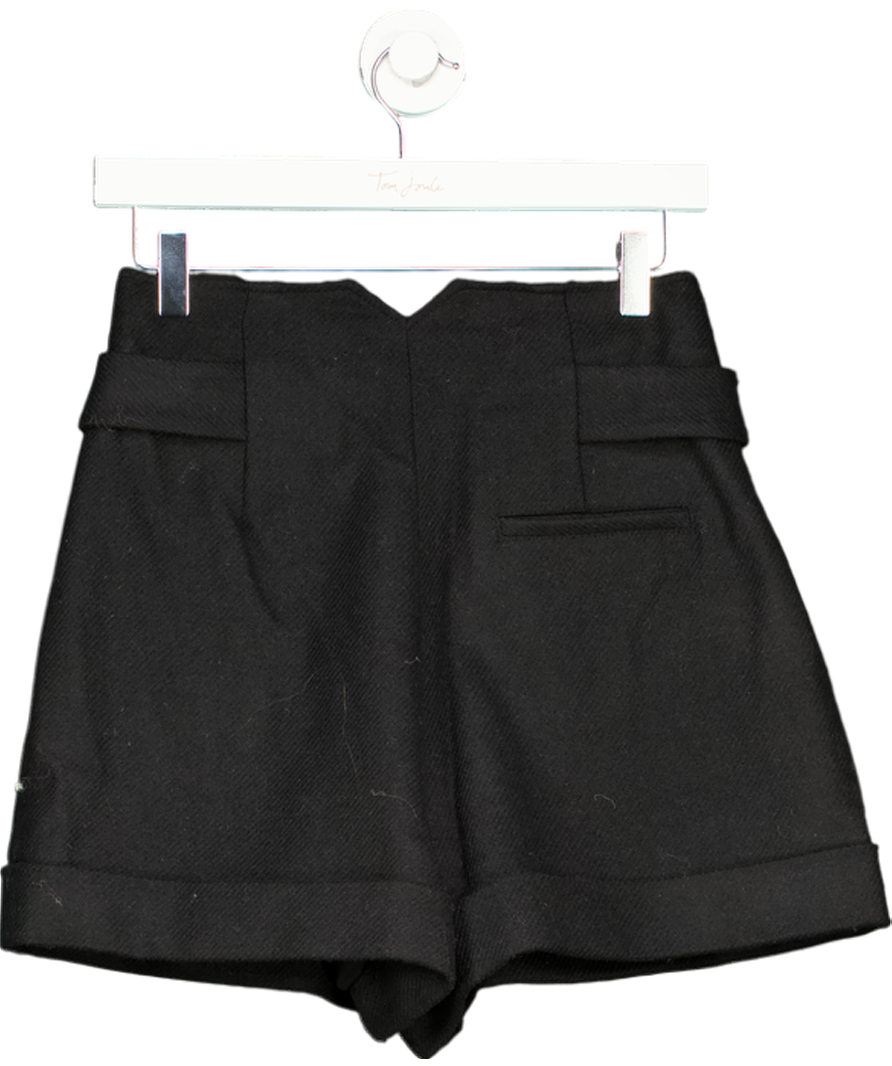 Sezane Virgin Wool Mila Short  Black UK 8