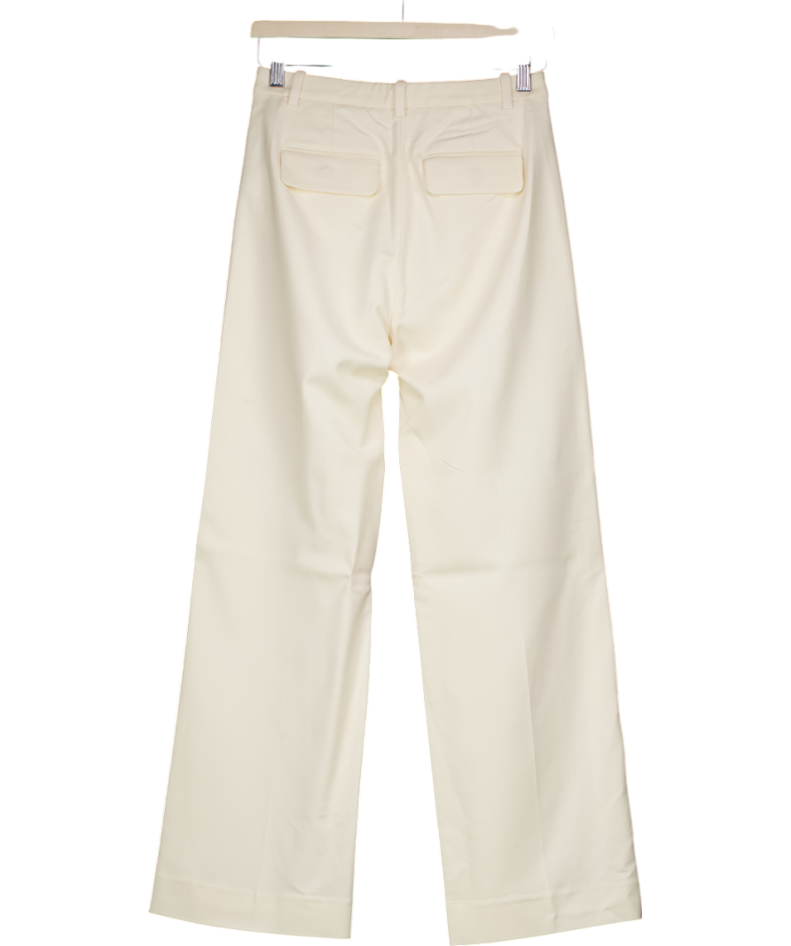 J Crew Cream Essentials Wide Leg Trousers W24