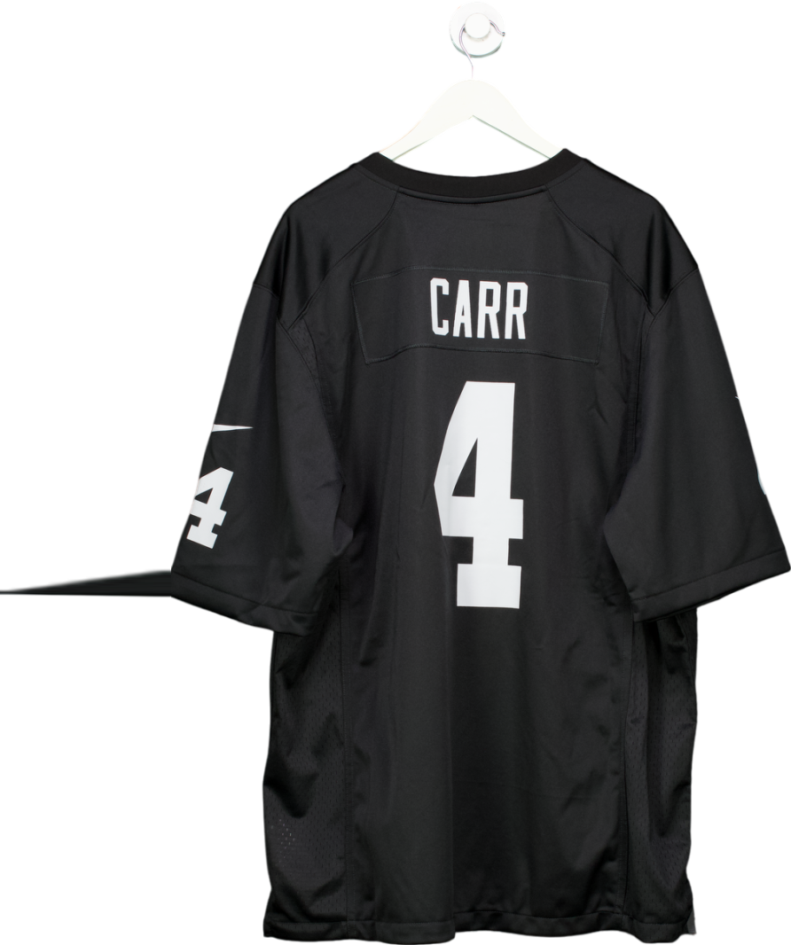 Black Nike Las Vegas Raiders Derek Carr Game Jersey UK XXL