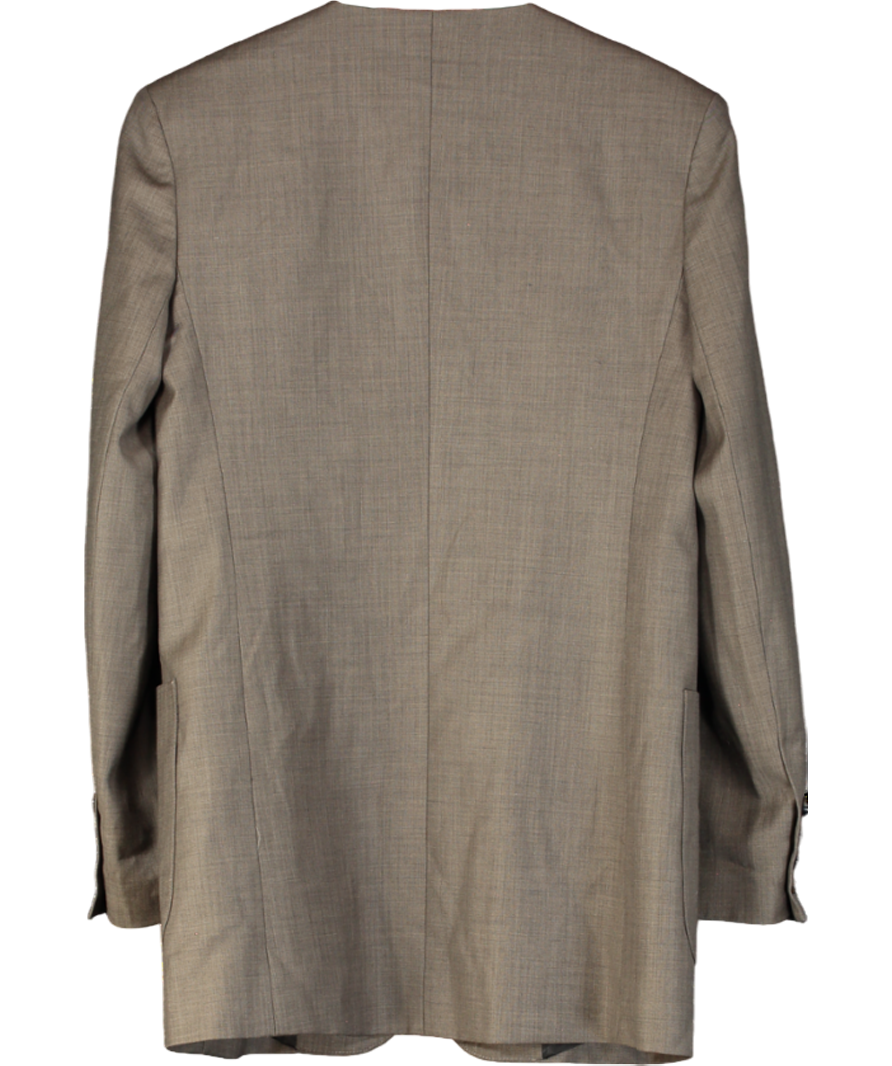 Beare Park Brown Summer Collarless Blazer UK 6