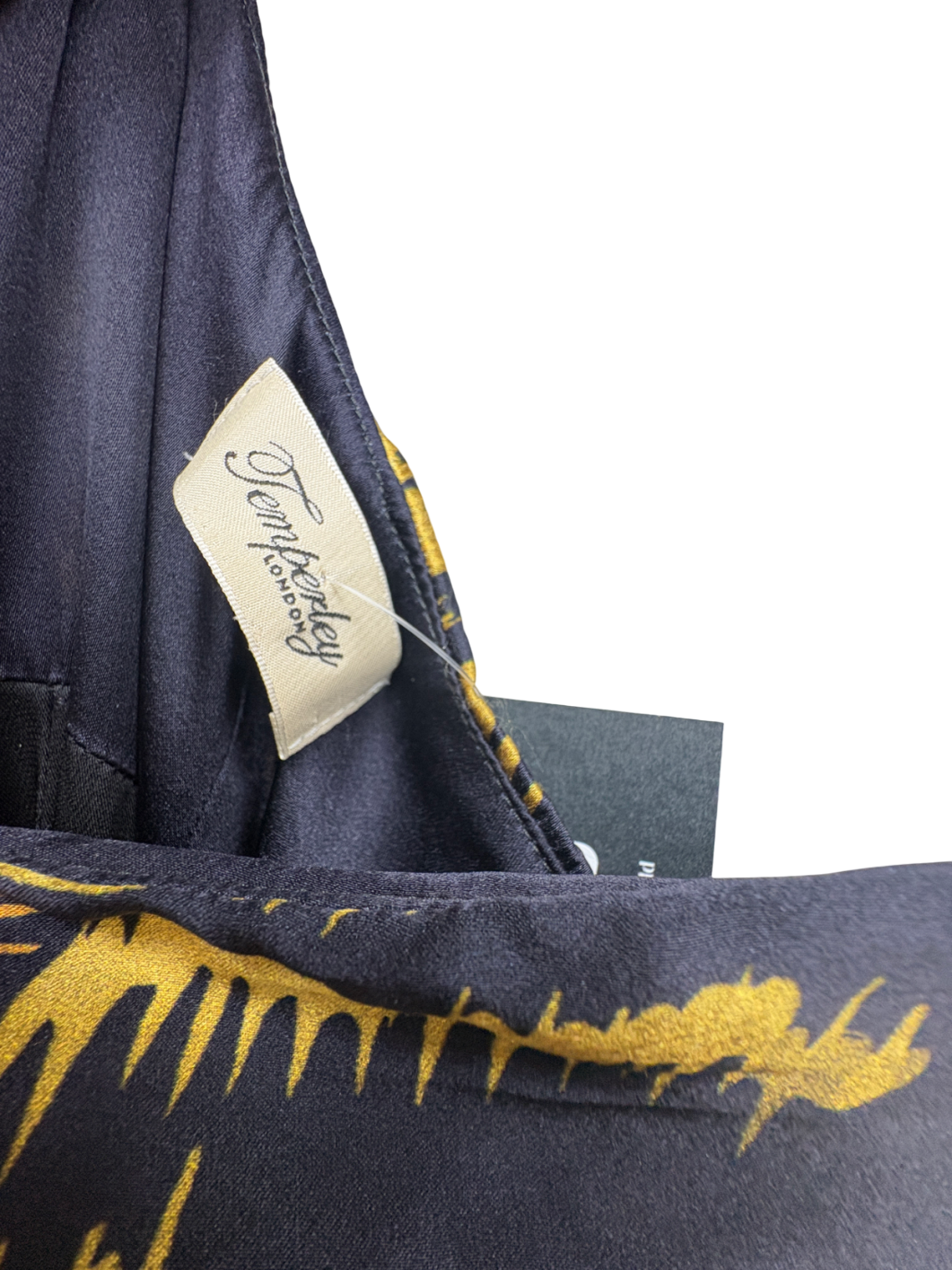 Temperley London Black Cleo Strappy Maxi Dress UK S