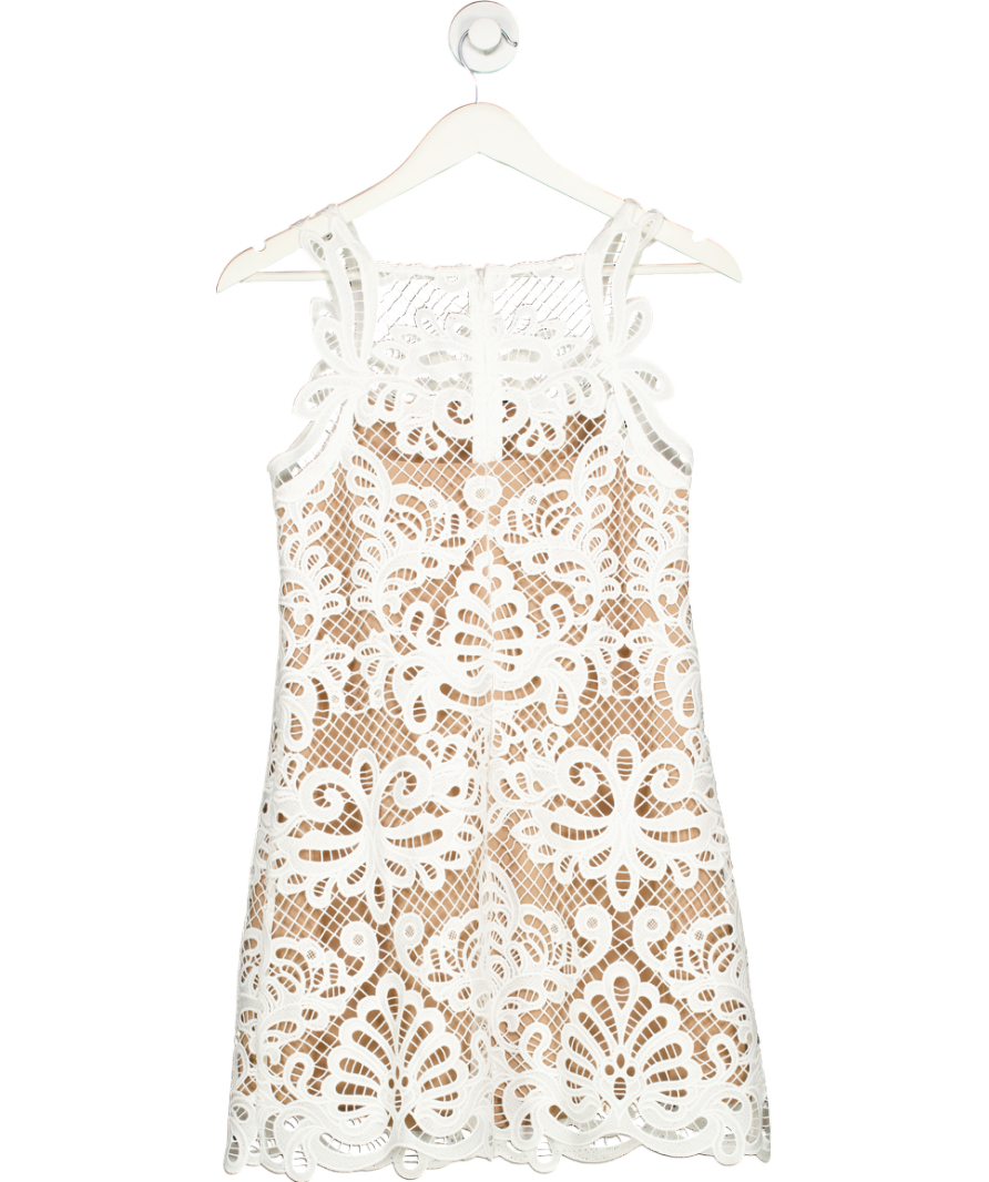 Self portrait White Guipure Lace Dress UK 6