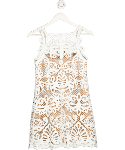 Self portrait White Guipure Lace Dress UK 6