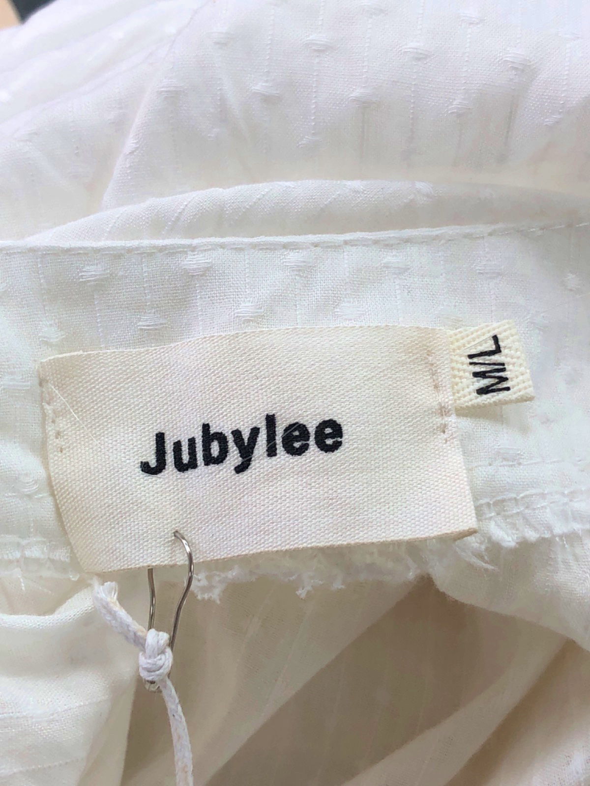 Jubylee White Embroidered Boho Blouse UK M/L