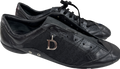 Dior Black Leather & Cloth "D" Charm Trainers UK 7.5 EU 40.5 👠