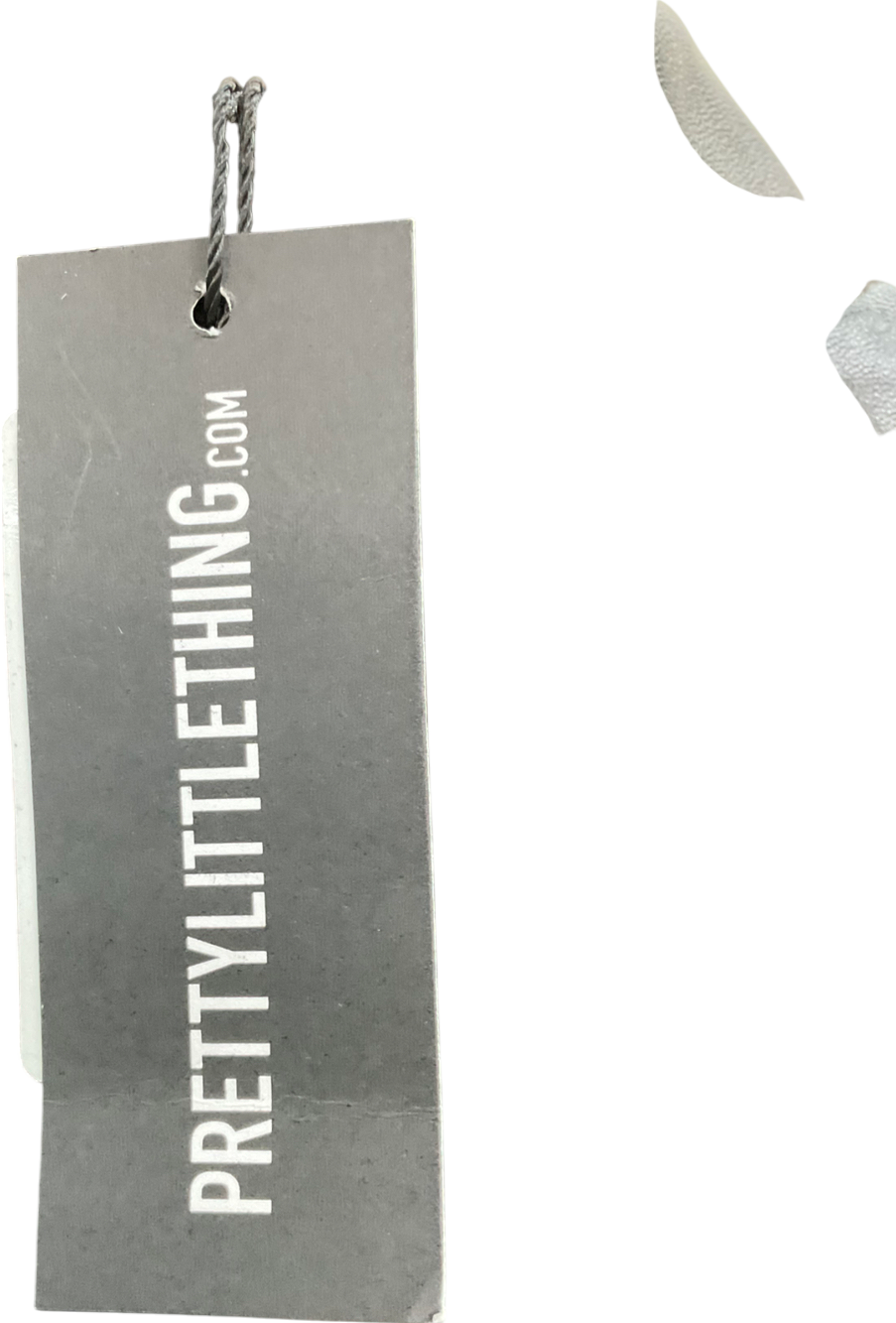 PrettyLittleThing Black Faux Leather Zip Up High Neck Top UK 6