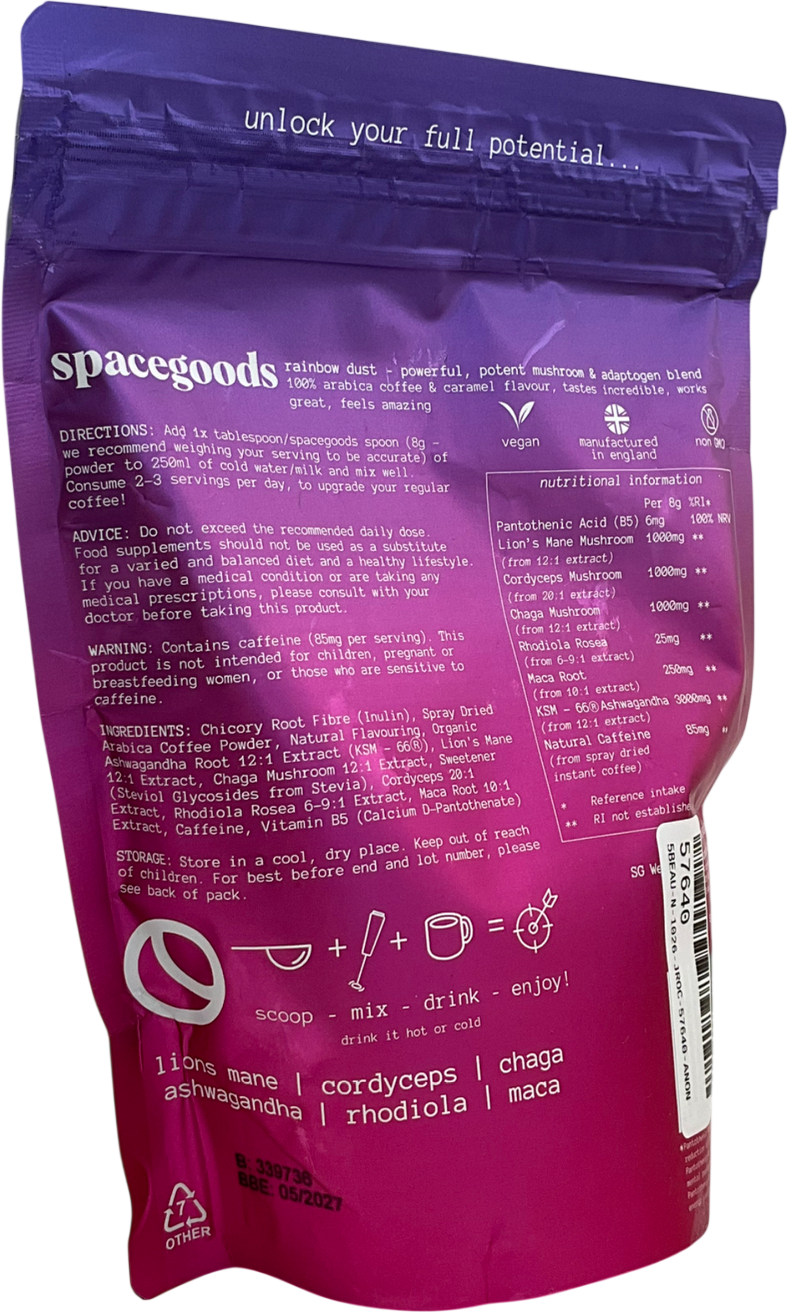 Spacegoods Rainbow Dust Food Supplement 240g