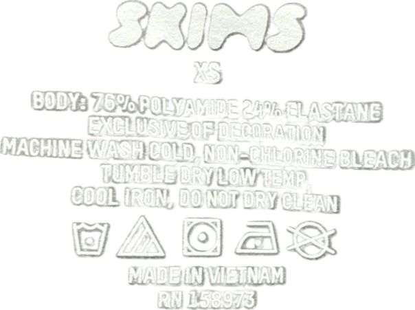 SKIMS Black Fits Everybody Cami Thong Bodysuit - Onyx UK XS