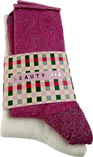 Beauty Pie Pink X2 Pairs Of Socks One Size