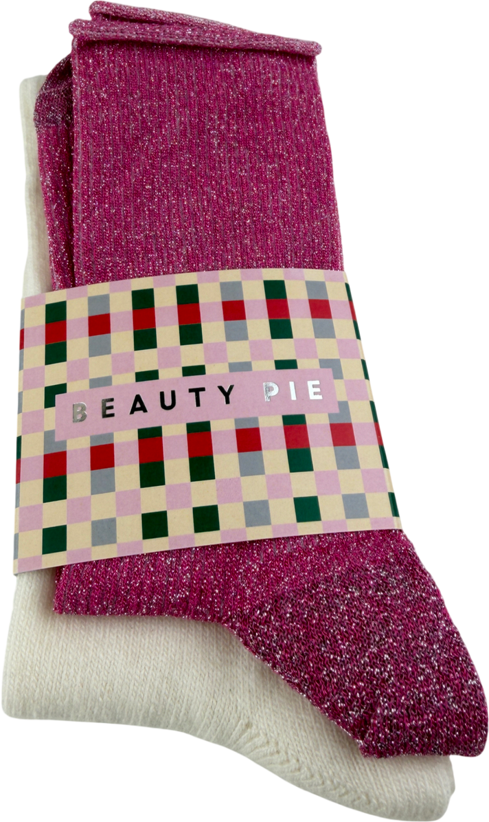 Beauty Pie Pink X2 Pairs Of Socks One Size