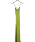 Grace jacob Green Meadow Lime Maxi Dress UK XS