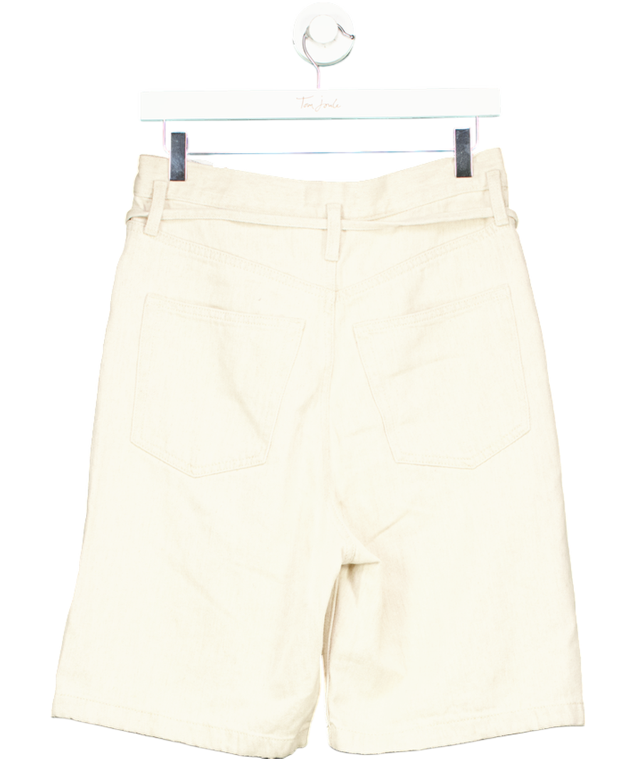 & Other Stories Beige Tie Waist Shorts UK 6