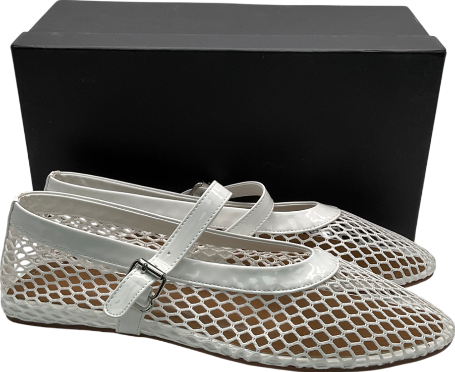 White Mesh Ballet Pumps UK 9 EU 42 👠