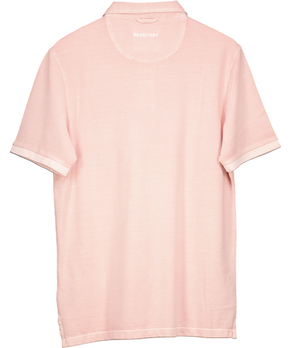 Beaufort & Blake Ringwood Washed Pink Polo UK M