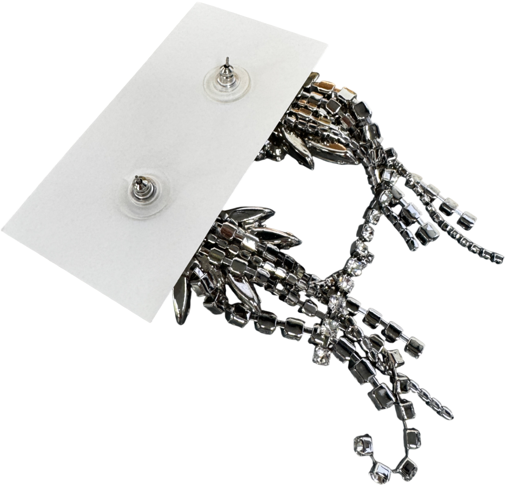 JENNIFER BEHR Metallic Shantalle Crystal-embellished Drop Earrings In Box