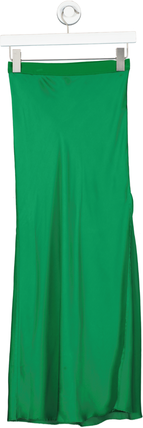 FREE PEOPLE intimately Green Side Split Maxi Skirt UK XS