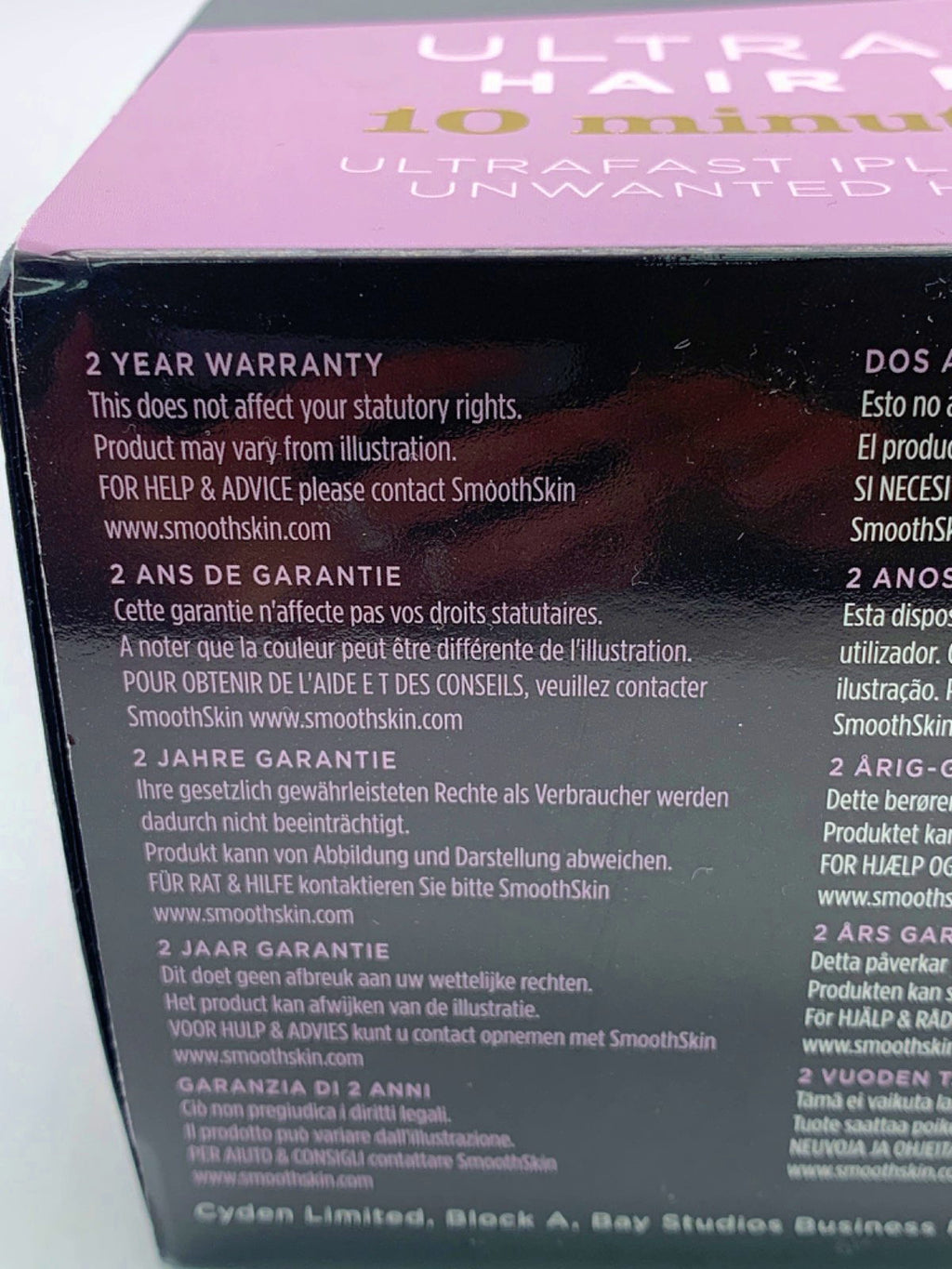 SmoothSkin Pink Bare+ Ultrafast IPL Hair Removal Device