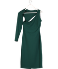 AD LIB Green One Sleeve Midi Pencil Dress UK 12