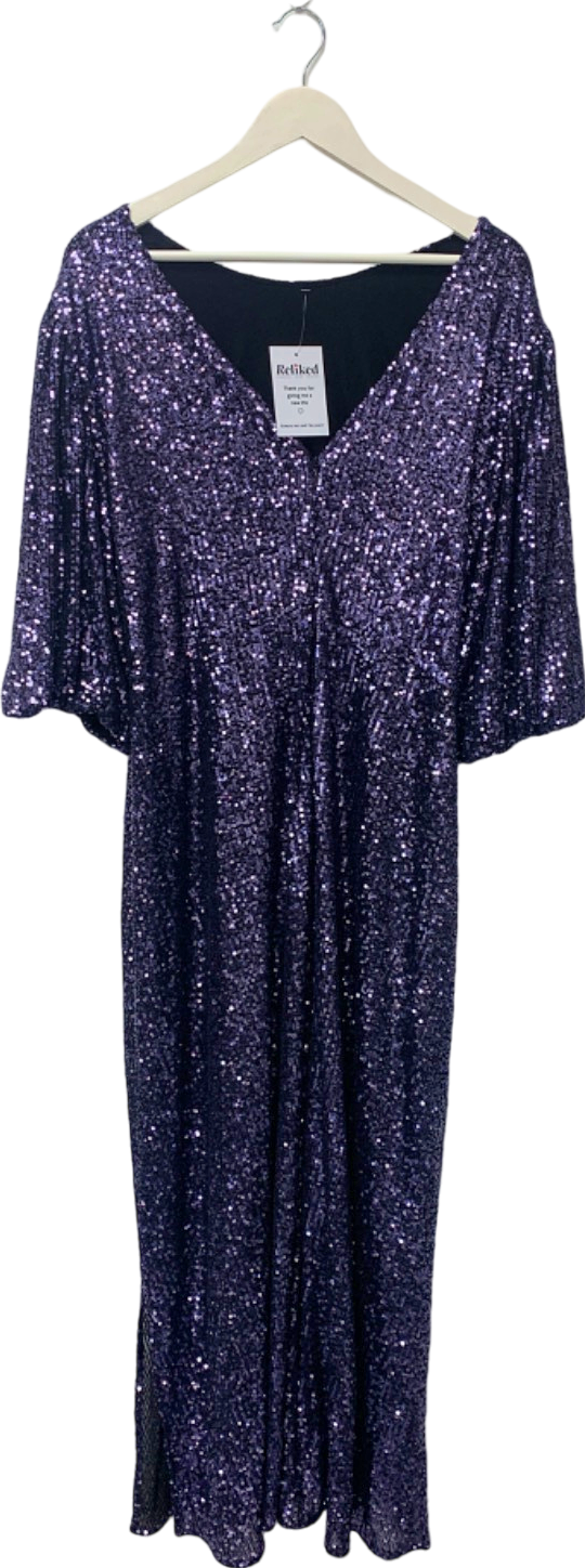 Scamp & Dude Purple Sequin Dress UK 22