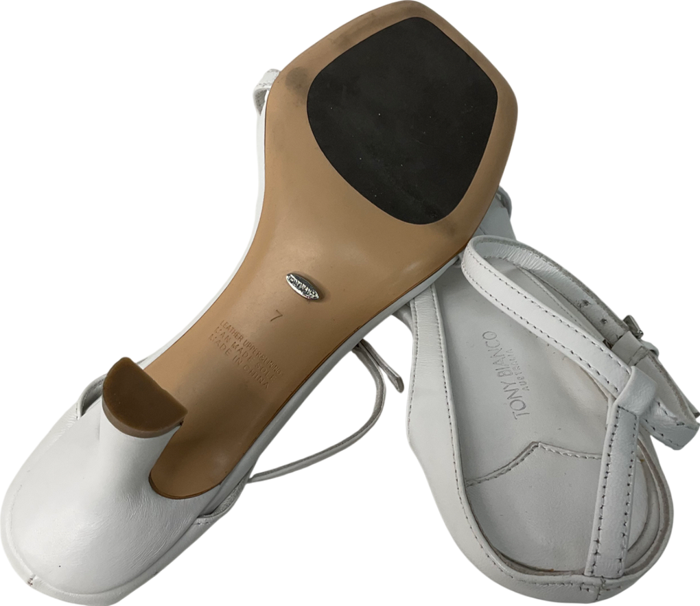 tony bianco Becca White Sheep Nappy UK 7 EU 40 👠