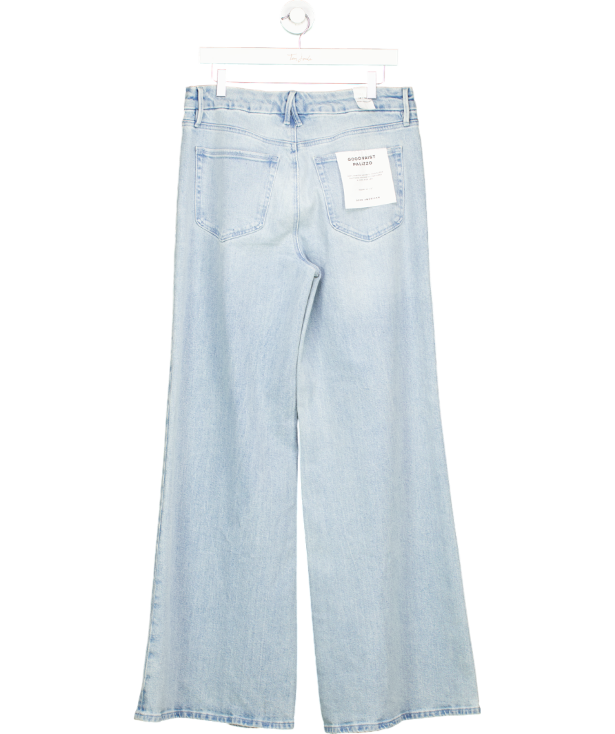 Good American Blue Good Waist Palazzo Jeans W32