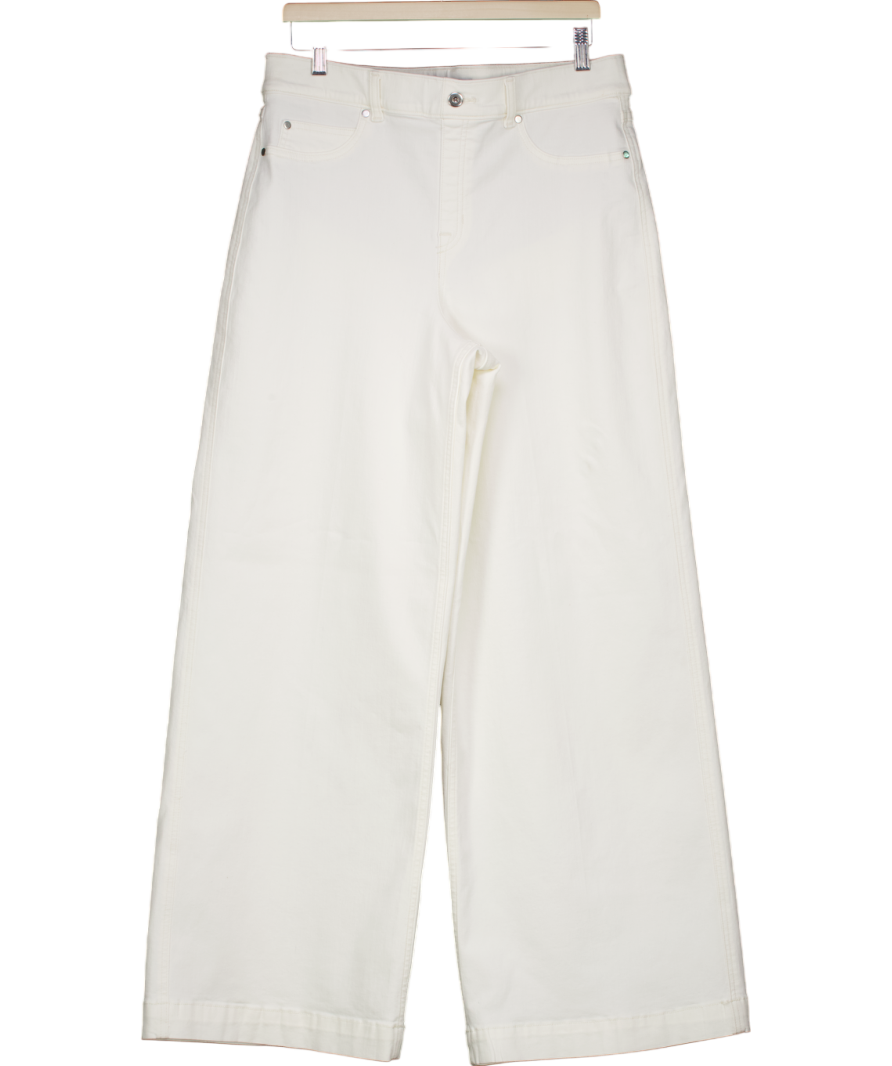 Spanx Cream Wide Leg Jeans UK XL
