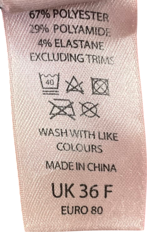 boux avenue Red Eladie Sheer Embroidered Balconette Bra UK 36F