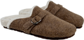 MINT VELVET Felt Clog Slipper - Brown UK 7 EU 40 👠
