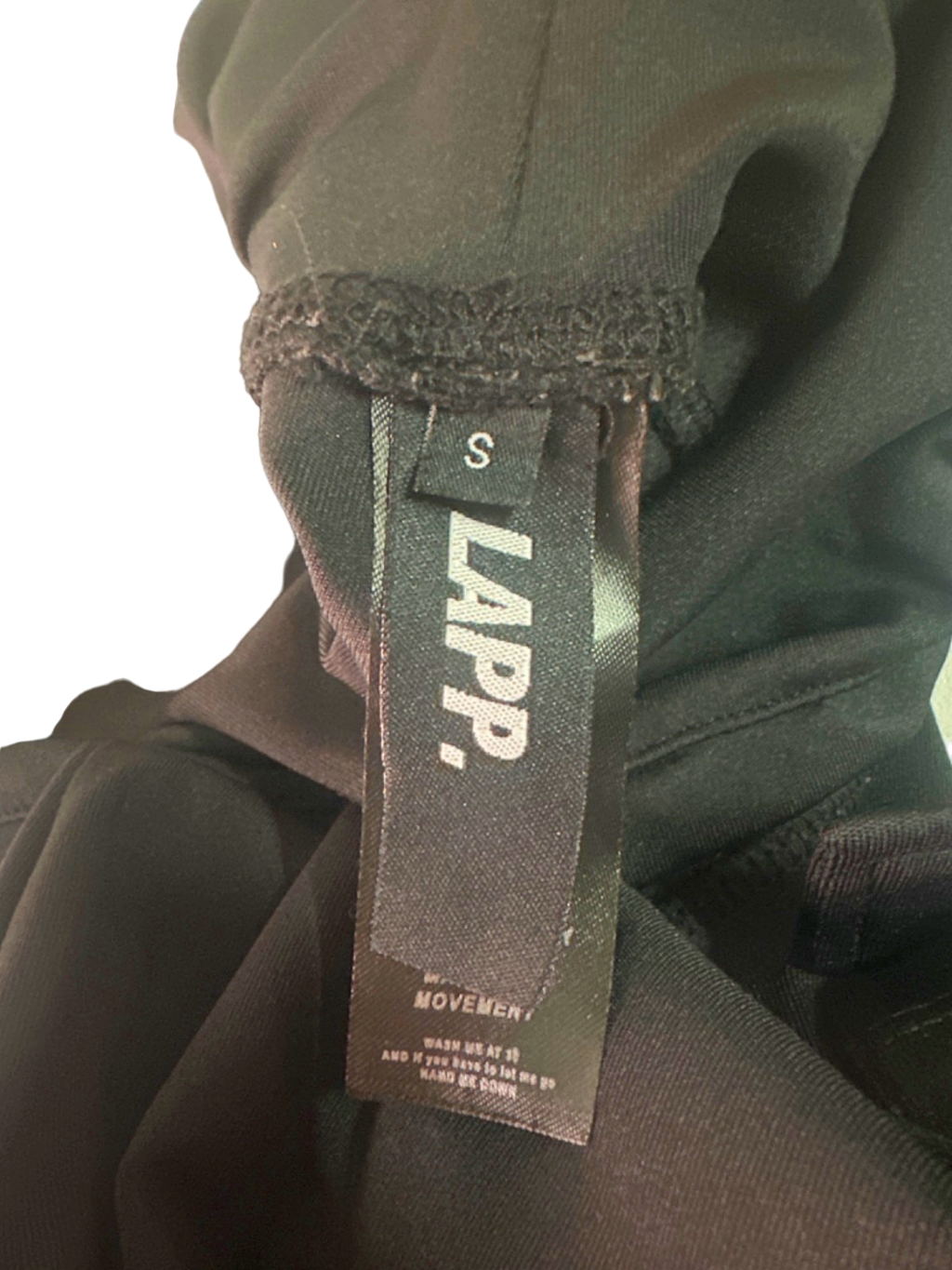 LAPP. Black Athletic Leggings UK S