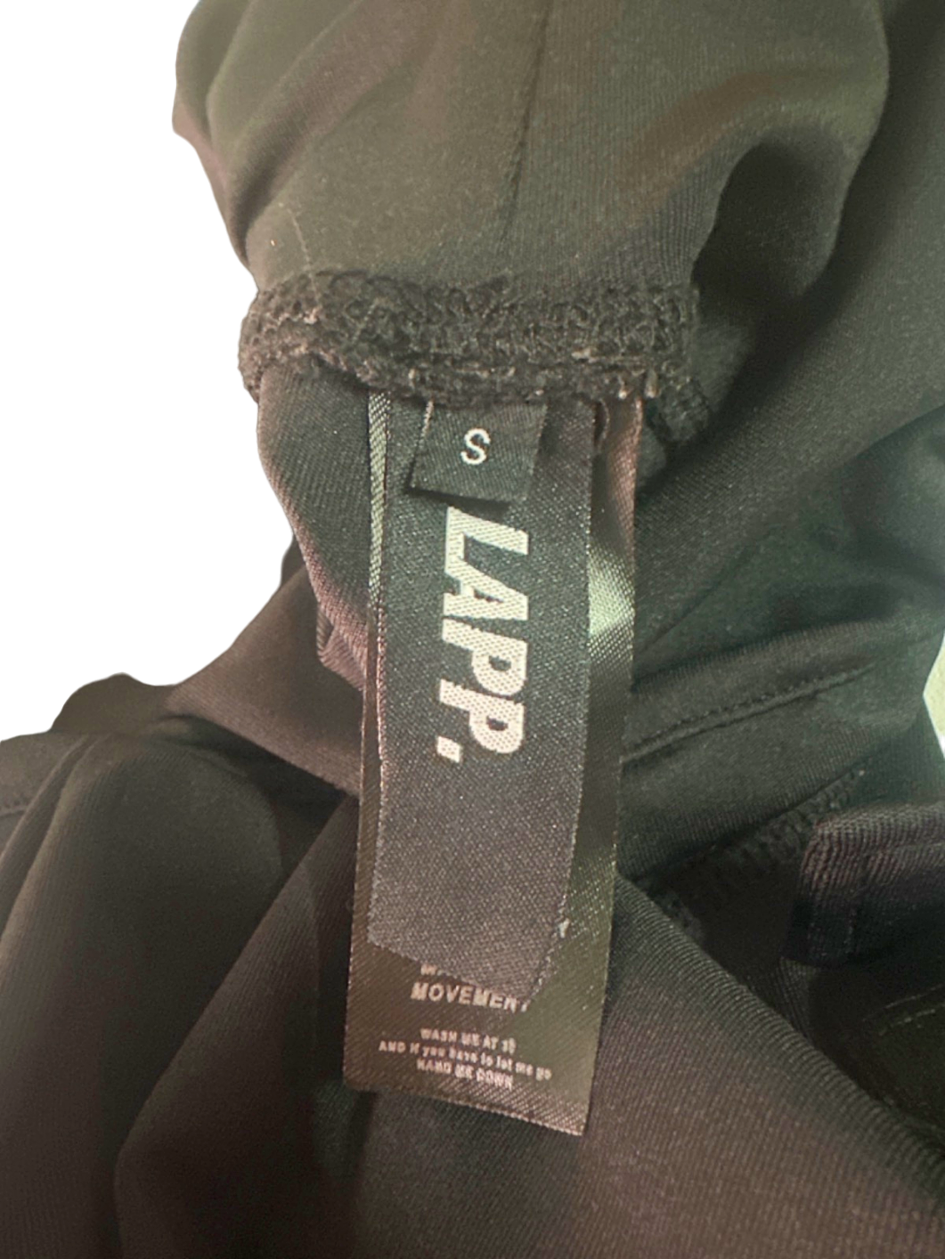 LAPP. Black Athletic Leggings UK S