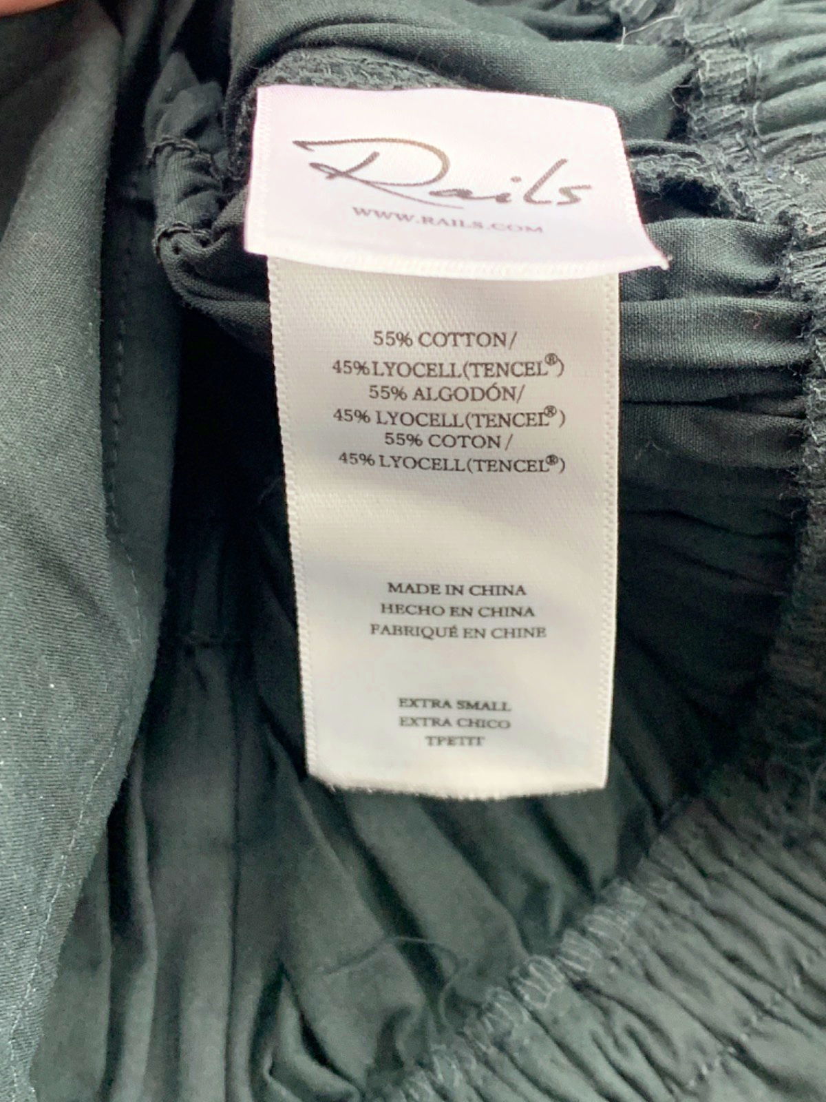 Rails Black Shirley Top UK XS