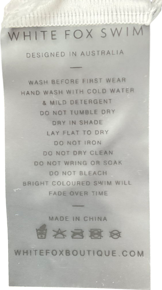 White Fox Multicoloured Stand Out Bikini Set UK XS