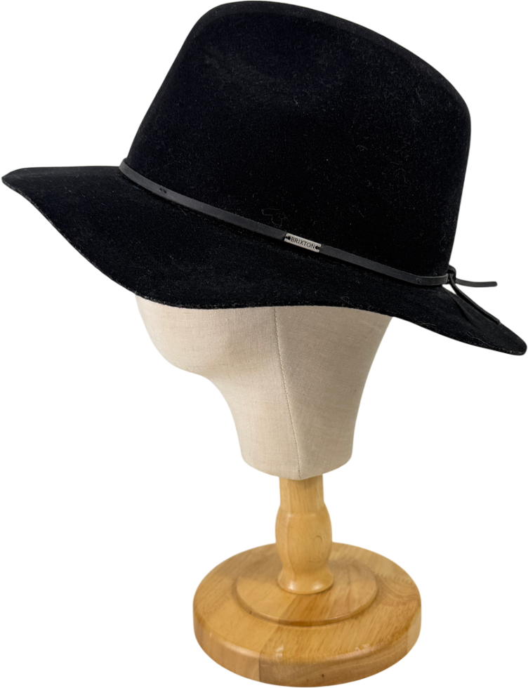 BRIXTON Wesley Fedora Black UK M
