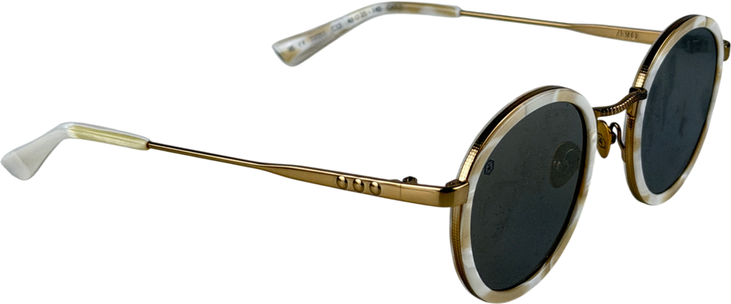 Taylor Morris Nude Zero Sunglasses In Ivory